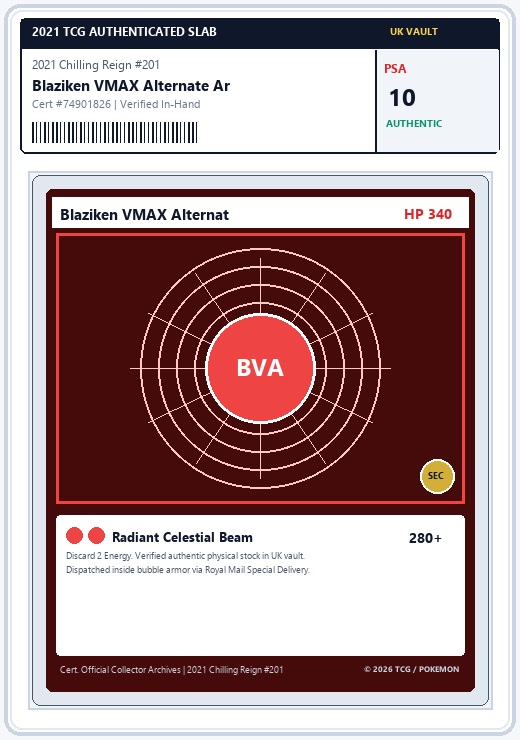 Blaziken VMAX Alternate Art